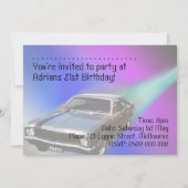 自動車の招待状 招待状 (裏面)