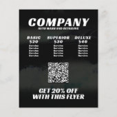 自動車の水しぶき チラシ (裏面)