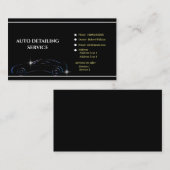 自動車の洗浄クリーニングの詳細を自動 名刺 (正面/裏面)