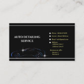 自動車の洗浄クリーニングの詳細を自動 名刺 (正面)