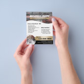 自動車の洗浄金ゴールドラベルモダンのクリーニングの詳細 チラシ (手)