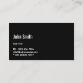 自動車の洗面の詳細をモダン表示 名刺 (裏面)