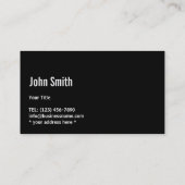 自動車の洗面の詳細をモダン表示 名刺 (裏面)