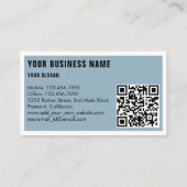 自動車の洗面の詳細を自動車の表示 名刺 (裏面)