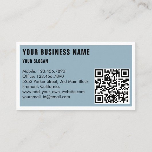 自動車の洗面の詳細を自動車の表示 名刺 (裏面)