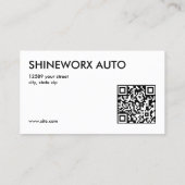 自動車の自動カスタマイカスタムズQR 名刺 (裏面)