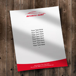 自動車の詳細な修理 現代の赤い自動車の修理 チラシ