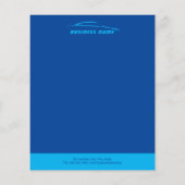 自動車の詳細な修理 現代の青い自動車 チラシ (裏面)