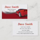 自動車の詳細な説明とサービス 名刺 (正面/裏面)