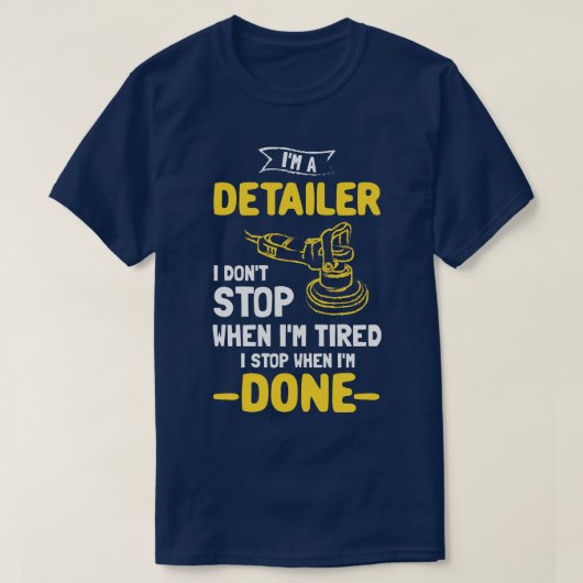 自動車の詳細の自動詳細 Tシャツ (デザイン正面)