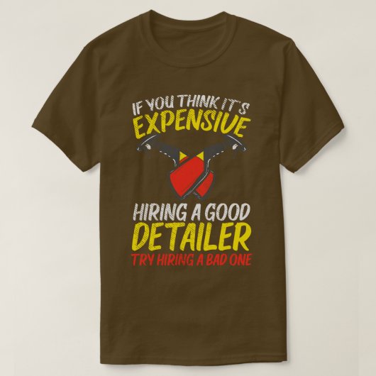 自動車の詳細の自動詳細 Tシャツ (デザイン正面)