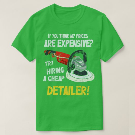自動車の詳細の自動詳細 Tシャツ (デザイン正面)