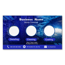 自動車の詳細を記載した名刺