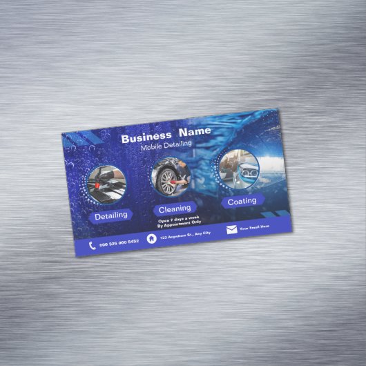 自動車の詳細を記載した名刺 マグネット名刺 (インサイチュ)