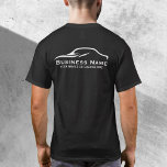 自動車の詳細プロフェッショナル車の修理車の Tシャツ<br><div class="desc">自動詳細プロフェッショナル車の修理車の黒シャツ。</div>