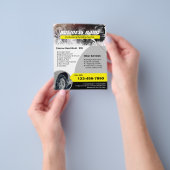 自動車の詳細洗浄 プロフェッショナルクリーニング チラシ (手)