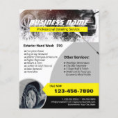 自動車の詳細洗浄 プロフェッショナルクリーニング チラシ (正面)