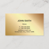自動車の詳細自動車修理モダン金ゴールド 名刺 (裏面)