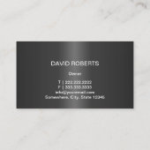 自動車の詳細車のプロフェッショナルブラック 名刺 (裏面)