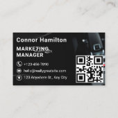 自動車の詳細車のプロフェッショナルQRコード 名刺 (裏面)