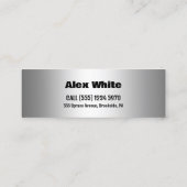 自動車の詳細 スキニー名刺 (裏面)