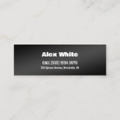 自動車の詳細 スキニー名刺 (裏面)