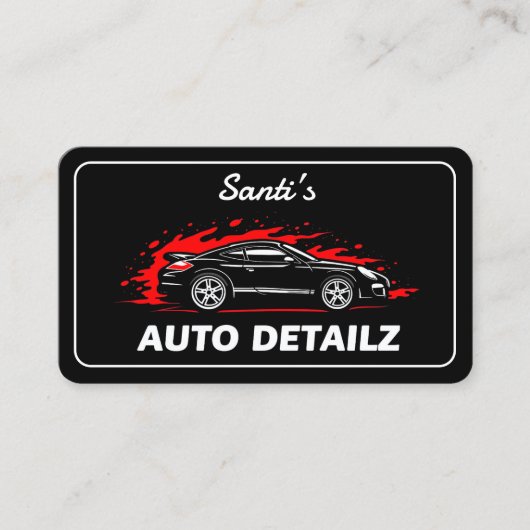 自動車の詳細 名刺 (正面)