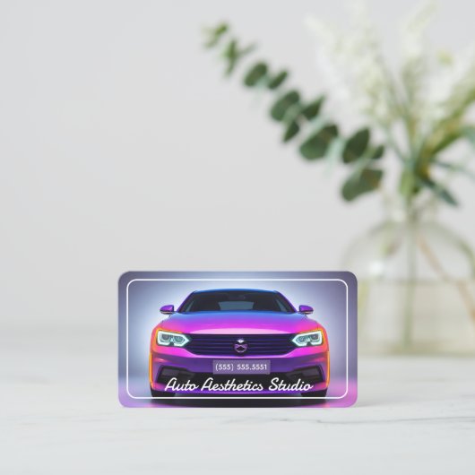 自動車の詳細 名刺 (スタンド正面)