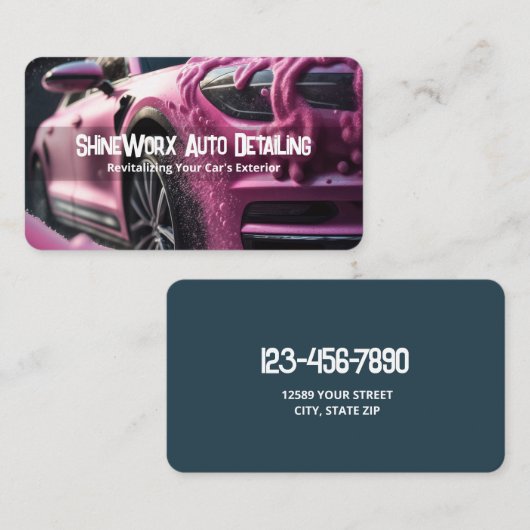 自動車の詳細 名刺 (正面/裏面)