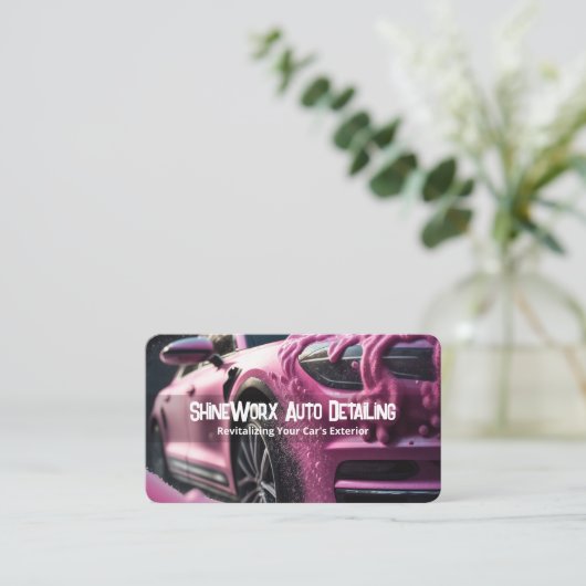 自動車の詳細 名刺 (スタンド正面)