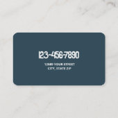 自動車の詳細 名刺 (裏面)