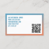 自動車の詳細QR 名刺 (裏面)