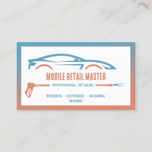 自動車の詳細QR 名刺 (正面)