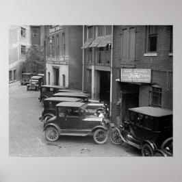 自動車の販売とサービス 1926年 昔の写真 ポスター
