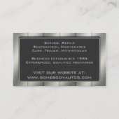 自動車の貿易名刺のテンプレート19 名刺 (裏面)