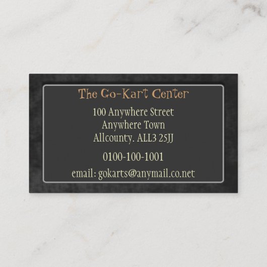 自動車の貿易名刺のテンプレート6 名刺 (裏面)