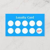 自動車の車のロイヤリティパンチの詳細 名刺 (裏面)