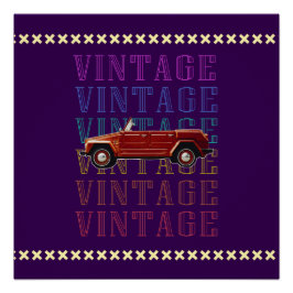 自動車の運転ヴィンテージ ポスター