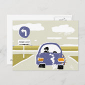 自動車の運転 ポストカード (正面/裏面)