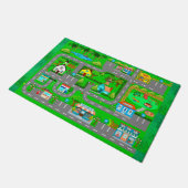 自動車の道路 ドアマット (アングル)