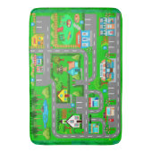 自動車の道路 バスマット (正面縦)