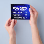 自動車の金属表面洗浄滴 チラシ (手)