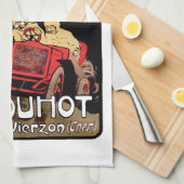 自動車を使う キッチンタオル (四つ折り)