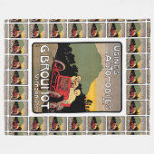 自動車を使う フリースブランケット (正面(横))