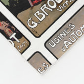 自動車を使う フリースブランケット (角)