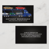 自動車を運搬する | トラック輸送サービス 名刺 (正面/裏面)