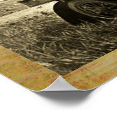 自動車を運転するアパッチとジェロニモ ポスター (角)