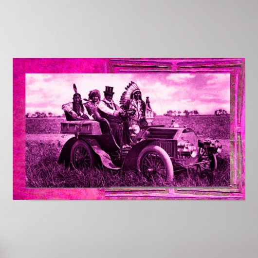 自動車を運転するアパッチとジェロニモ ポスター (正面)