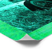 自動車を運転するアパッチとジェロニモ ポスター (角)