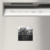 自動車を運転するアパッチとジェロニモ マグネット (インサイチュ (食洗機))